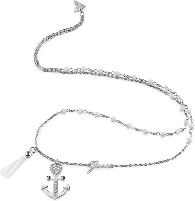 Guess Halskette Edelstahl, Silber, Kristall, Damen - Bild 1
