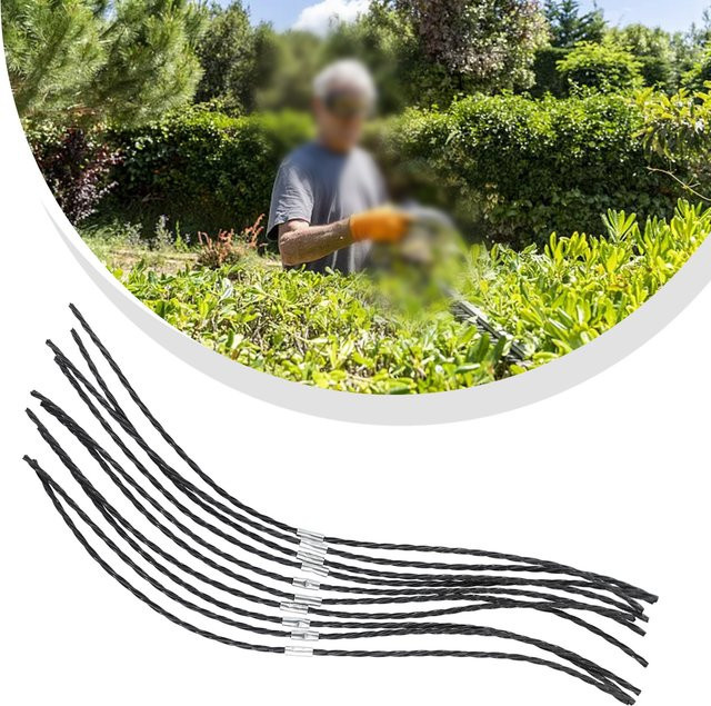 10 Stück DAZZLEEX Kunststoff-Grasschneider-Spulenfaden in Beige für AFS 23–37 Trimmer-Seilspule als Ersatz-Trimmer-Teile - Bild 1