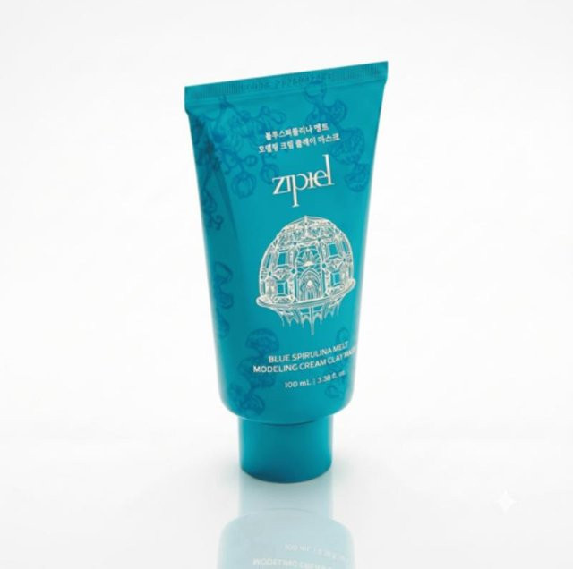 zipiel Blaue Spirulina Modellier-Tonmaske, 100 ml, Unisex - Bild 1
