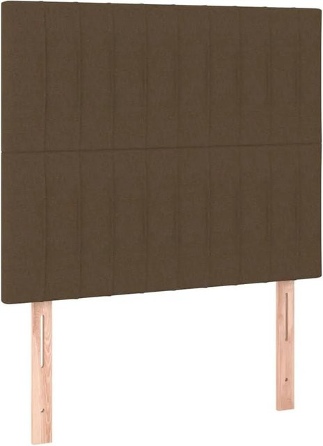 vidaXL Kopfteil Polsterteil in Dunkelbraun mit Stoffbezug, Breite: 80 cm, Tiefe: 5 cm, Höhe: 128 cm - Bild 1