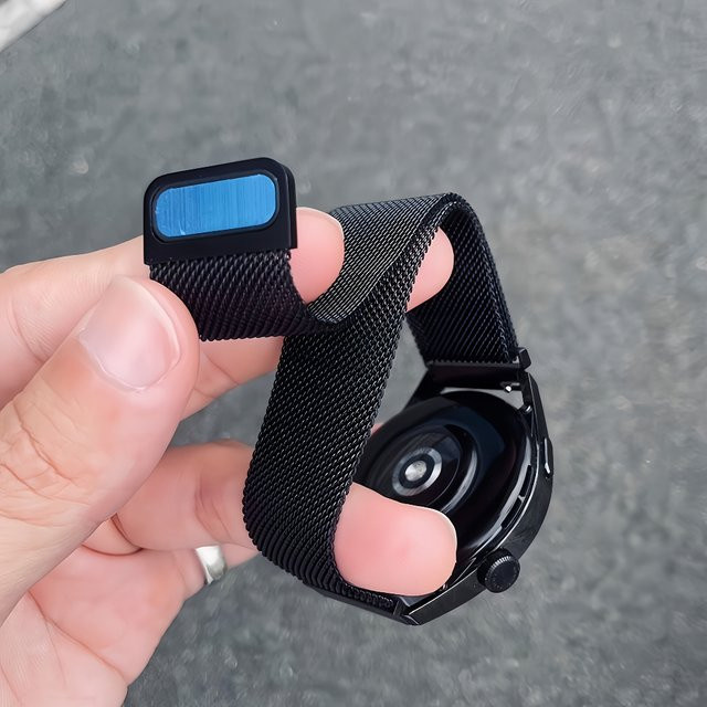 Milanese Loop Strap Armband, Schwarz, Unisex - Bild 1