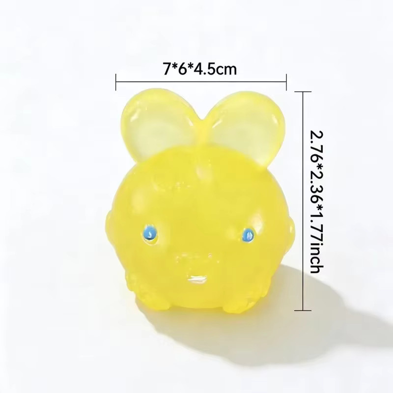 Needoh Jelly Hops Bunny Squishy, Kaninchen, Glitzer-Textur, ab 3 Jahren - Bild 4