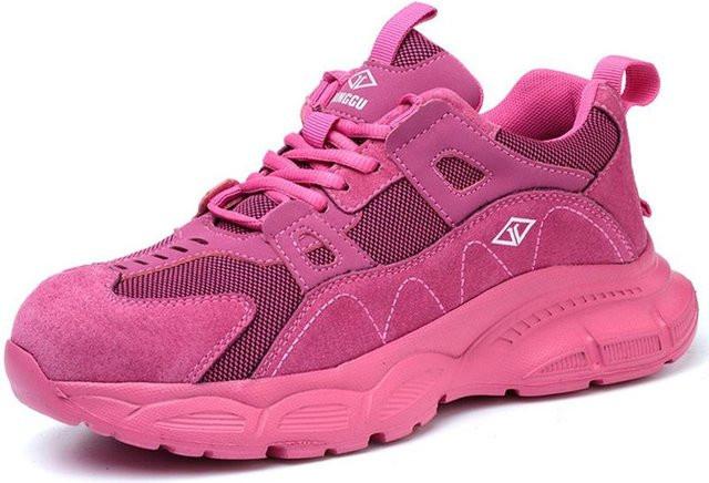 Shoekeeper Arbeitssicherheitsschuhe als leichte Sicherheitsstiefel und Arbeits-Sneakers mit Stahlkappe in Pink, Größe 39 - Bild 1