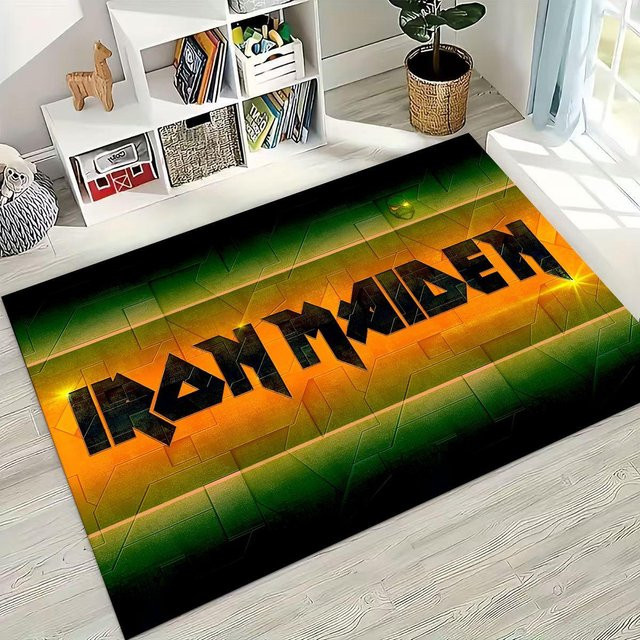 Faviora 3D I-Iron-Maidens Musikband Kunst Teppich Rutschfeste Bodenmatte für Wohnzimmer und Schlafzimmer B: 160 cm, T: 120 cm - Bild 1