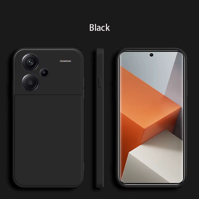 Xiaomi Redmi Note 13 Pro Plus 5G Silikon Schutzhülle mit Flüssigkeitsdesign in Schwarz - Bild 2