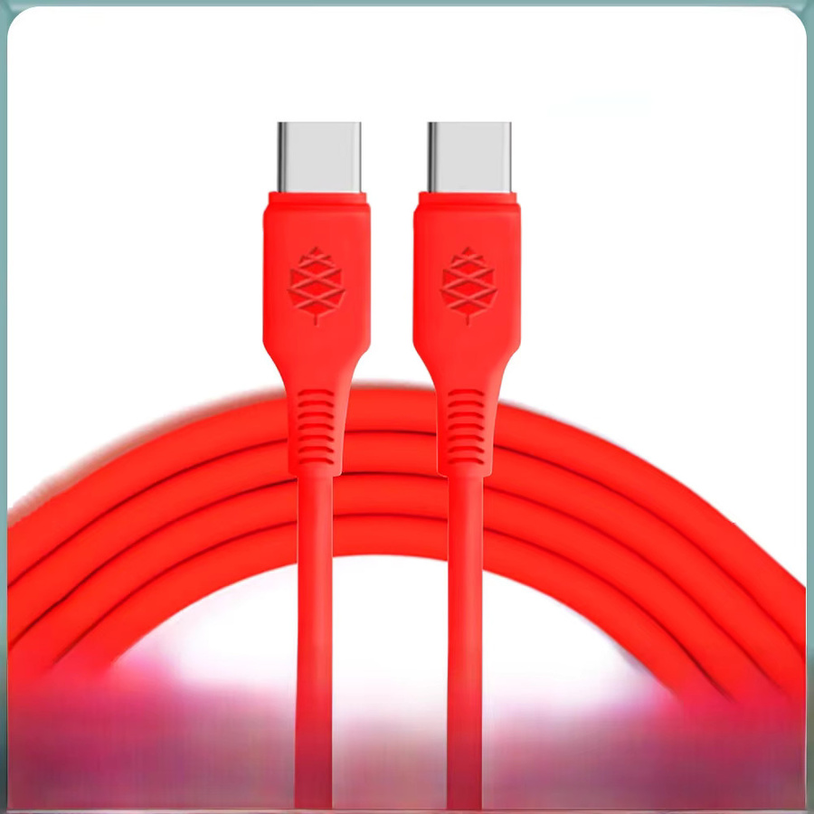 PINE64 Original Typ-C Silikon-Stromkabel in Rot, hochtemperaturbeständiges USB-C Spezialnetzkabel für Pinecil V1 und V2 Lötkolben - Bild 1