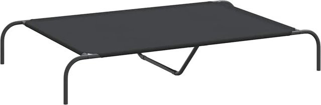 vidaXL Erhöhtes Hundebett in Schwarz aus Oxford-Gewebe und pulverbeschichtetem Stahlrahmen B/T/H: 130 x 80 x 20 cm - Bild 1