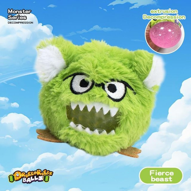 Binchi Fitness Kleines Monster Knetball, Plüsch-Knetspielzeug, grün - Bild 1