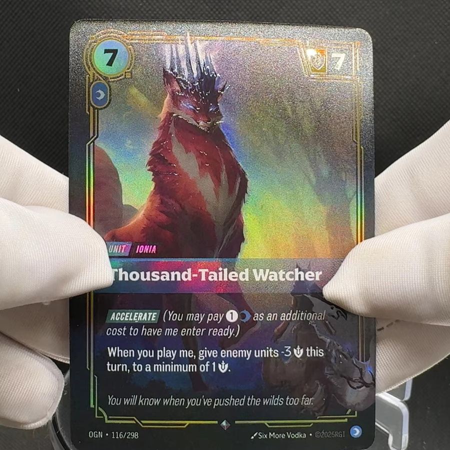 League of Legends Riftbound Unit Card Thousand-Tailed Watcher, Anime-Sammelkarten - Bild 2