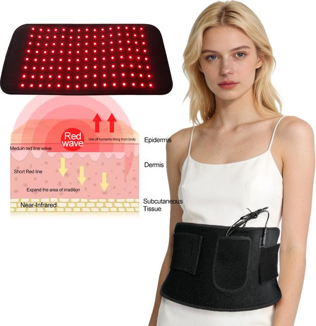 Raiuleko Rotlicht-Taillengürtel mit 120 LEDs, Unisex - Bild 1