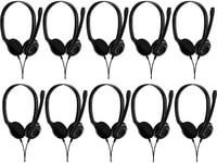 EPOS EDU 10 Stereo-Headset, binaural, On-Ear, schwarz, 10er Pack, 3,5 mm Klinkenstecker mit Geräuschunterdrückung - Bild 1