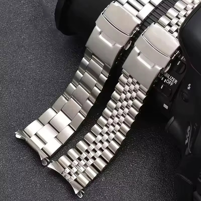 Hiyii Uhrenarmband Edelstahl, Oyster, Jubilee, 20 mm, 22 mm, Silber - Bild 2