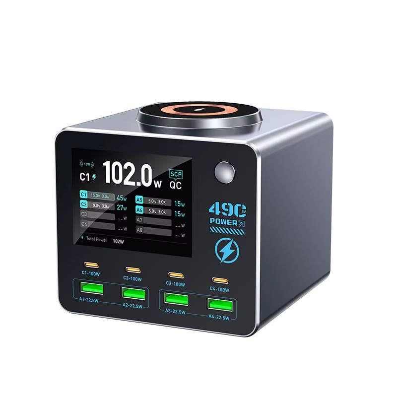 Deepartner 140W Smart Digital Multi-Port Ladegerät mit 4C4A für Smartphones und Tablets - Bild 5