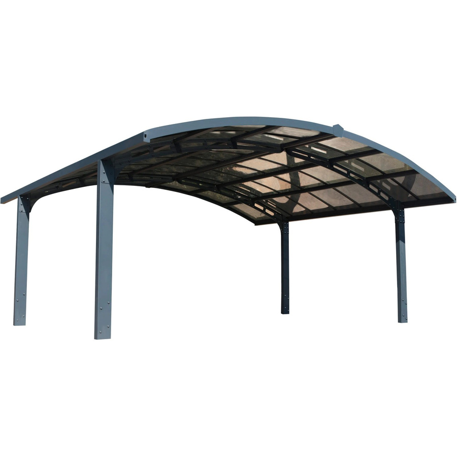 Palram Canopia Arizona Breeze Carport mit gebogener Dachform aus Polycarbonat und Aluminium in Anthrazit - Bild 2
