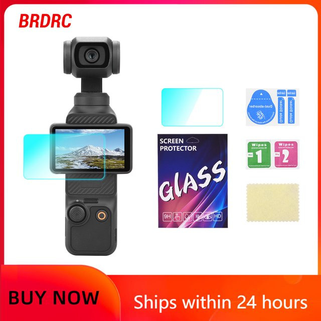 BRDRC Displayschutzfolie aus gehärtetem Glas für Osmo Pocket 3, transparent - Bild 1