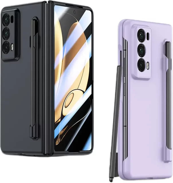 Honor Magic V2 VS2 Handyhülle mit S-Stiftthalter-Abdeckung in Grün, matte Hartschale und stoßfester Schutz - Bild 1