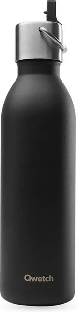 Qwetch Active Isolierflasche mit Verschluss, Schwarz, 0,36 l - Bild 1