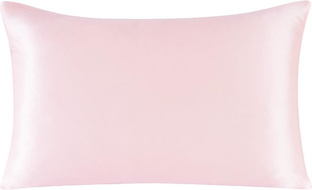 Einseitiger Kissenbezug aus 100% Maulbeerseide von JMG Clothing in Pink mit verdecktem Reißverschluss, B/B: 40 x 40 cm - Bild 1