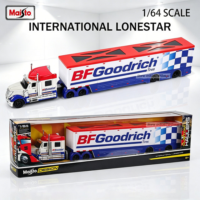 Maisto International Lonestar und Mack Anthem Transport, Druckguss-Modell LKW, 1:64, 2-teiliges Set - Bild 1