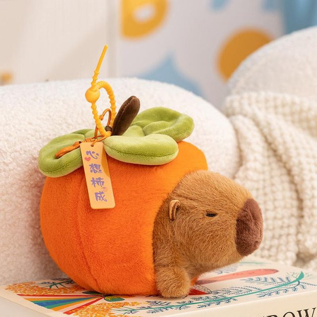Yiran toy Früchte-Nest mit Tier-Plüschtier-Anhänger, Plüschtier, 15cm - Bild 1
