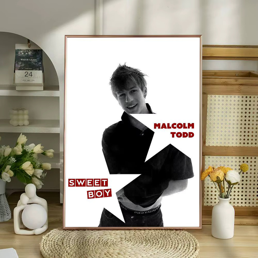 Singer Malcolm Todd Wandaufkleber Bilibili Motiv, Wasserdichter Poster Aufkleber in Mehrfarbig für Wohnzimmer und Schlafzimmer - Bild 6