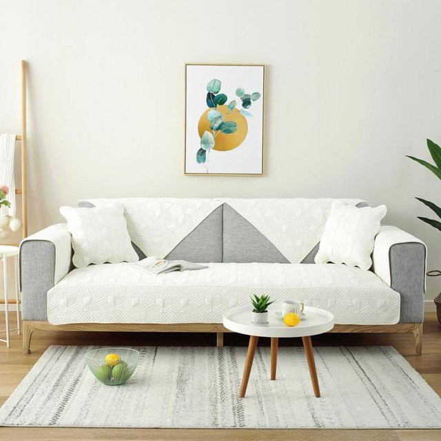 Super Six Modernes Steppkissen aus Baumwolle, doppelseitig, B/B: 70 x 70 cm - Bild 1
