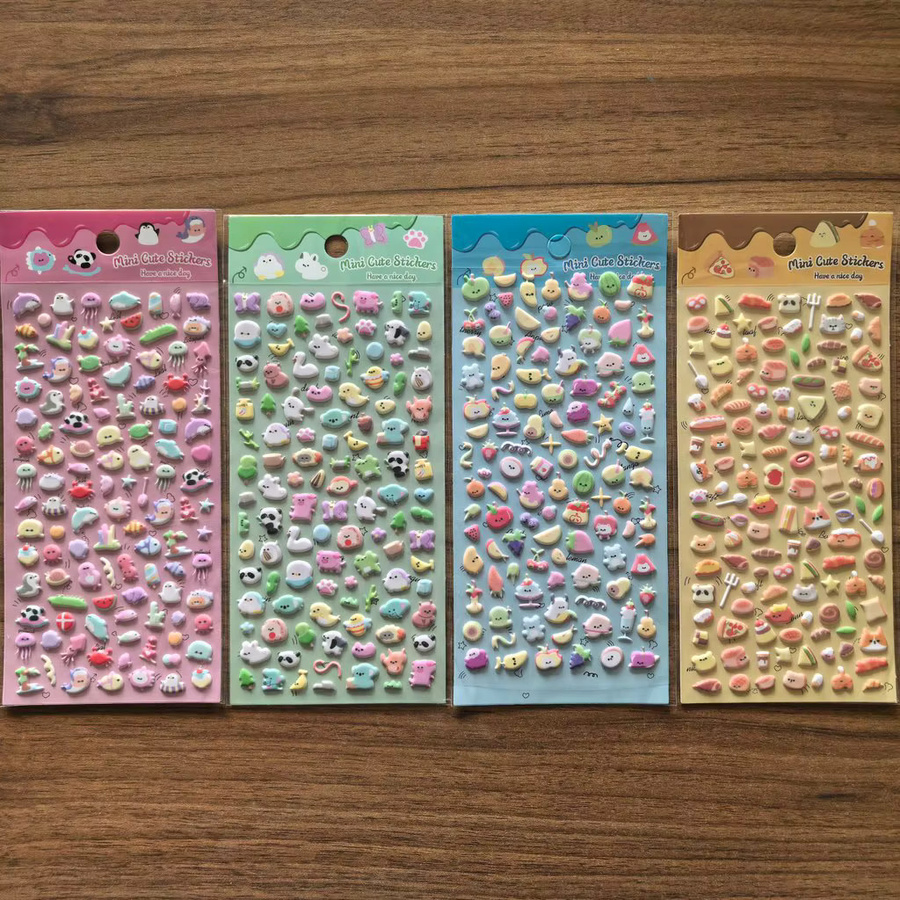 4er-Pack Mix-Element-Aufkleber in Multicolor von YourLife Store zur Dekoration von Wasserflaschen und Schreibwaren - Bild 1
