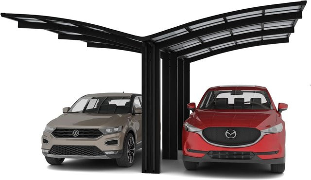 Ximax Alu Doppelcarport Portoforte Typ 110 Schwarz Breite: 543 cm, Tiefe: 495,4 cm - Bild 1