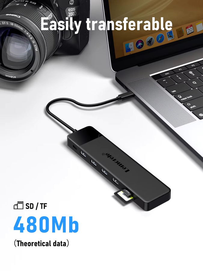 Lemorele 13-in-1 USB-C Dockingstation mit 4K UHD HDMI, Ethernet/LAN und PD100W für Laptop, Macbook Pro und Air - Bild 6