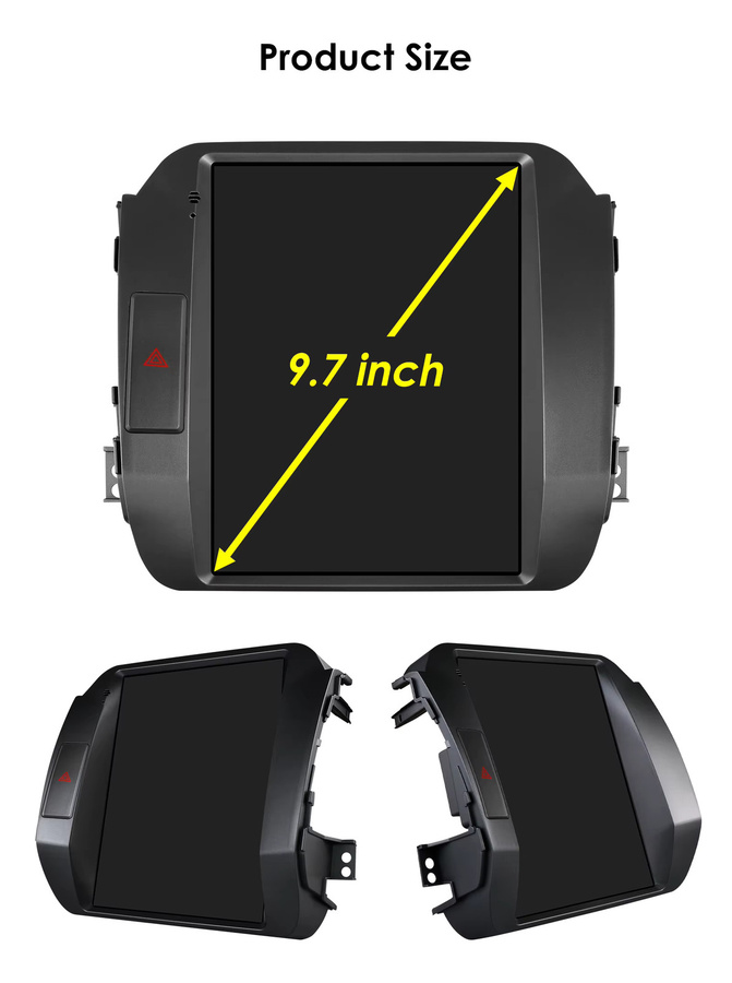 Hizpo Android 13 Autoradio mit 9,7 Zoll vertikalem Bildschirm für KIA Sportage 3 (2010-2016) inklusive Carplay, GPS und Bluetooth in Schwarz - Bild 6