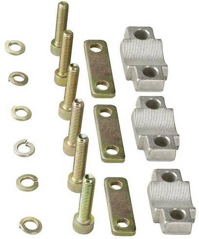 Hager LZ059 Prismenklemmensatz LT für NH3 150-300qmm, 3-polig, Farbe: Silber, für Cu-Leiter - Bild 1