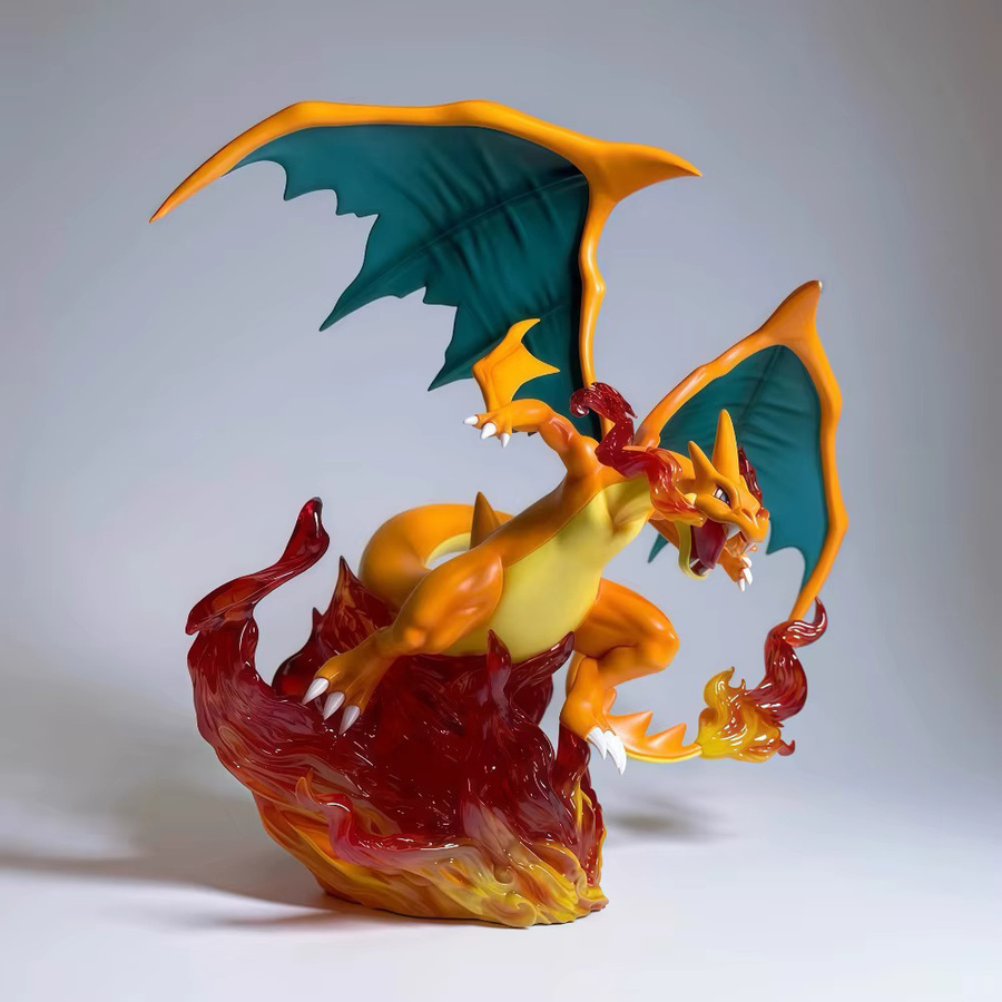 Potdemiel Charizard X Anime Figur, Pokémon, Actionfigur, Kunststoff, 20 cm - Bild 2