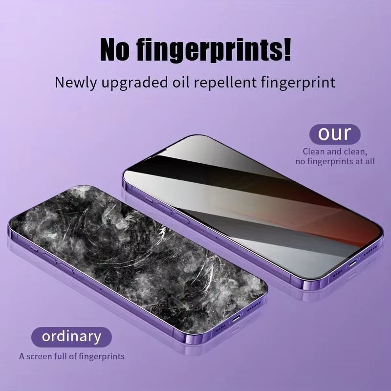 Anti-Spy gehärtetes Glas Full Cover Bildschirmprotektor für Samsung Galaxy A06 A16 A26 A36 A56 A55 A25 A15 A24 A23 A22 A21S A14 A05S in Transparent - Bild 5