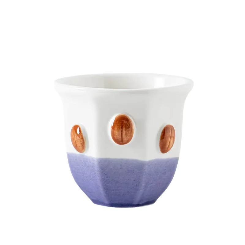 JUSTINLAU Espresso-Tasse aus Keramik im Nahost-Stil, Gelb, ideal für Latte Art und Cappuccino - Bild 6