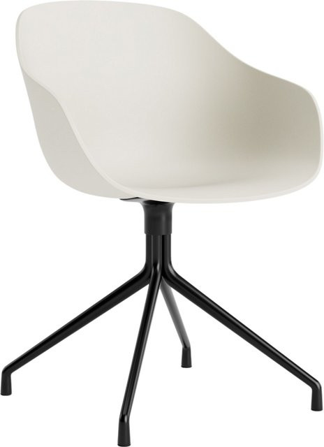 HAY About A Chair AAC 220 mit Armlehnen in Beige und Aluminiumgestell - Bild 1