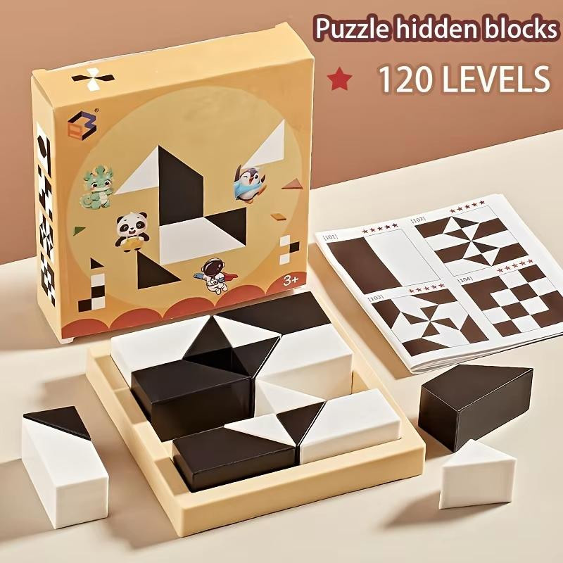 Linyi toy Geometrie Puzzle Spiel, bunt, 120 Teile, 3-6 Jahre - Bild 2