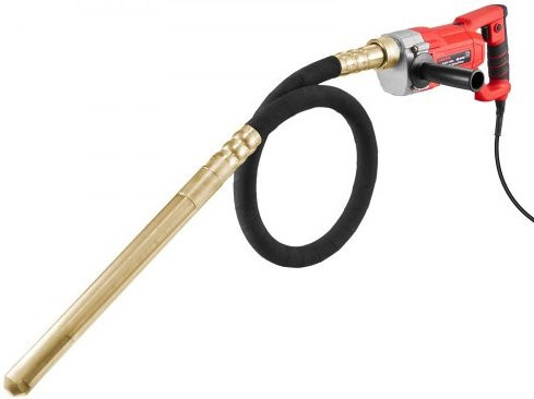 VEVOR Handbetonrührer Elektrisch 800W mit 4000 RPM und 1,5m Wellenstange in Rot - Bild 1