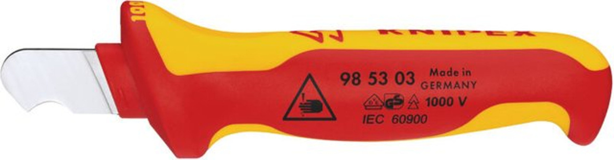 Knipex Abmantelungsmesser 98 53 03 isoliert in Rot, VDE-geprüft, Länge: 170 mm - Bild 2