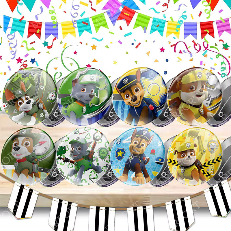 Broschen Paw Patrol, rund, Kinder - Bild 3