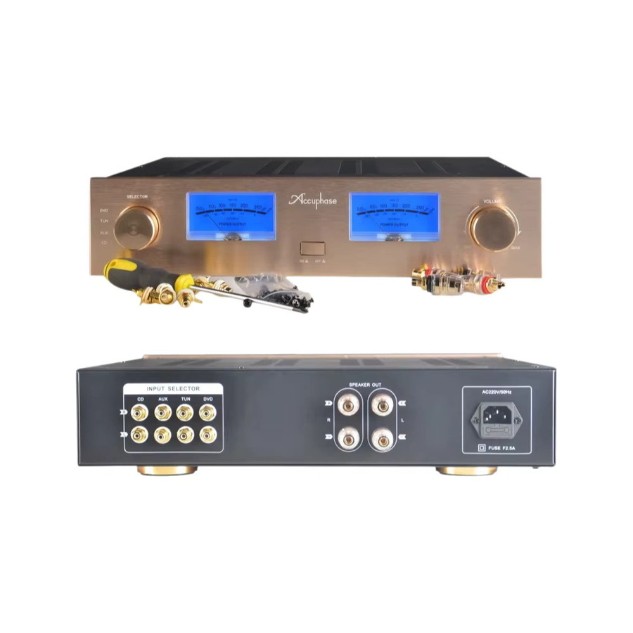 SENGTERBELLE Verstärkergehäuse aus Eisenaluminium mit Goldpanel für AV-Meter-AMP - Bild 5