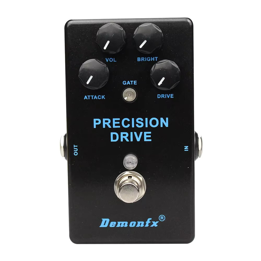 DemonFX Ultimate Drive E-Gitarren-Effektpedal mit Overdrive, Distortion, Delay, Kompressor, Chorus und Obsessive Compulsive Drive Booster - Bild 1