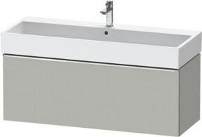 Duravit Waschtischunterschrank D-Neo wandhängend in Grau Matt, B/T/H: 118,4 x 44,2 x 44,0 cm - Bild 1