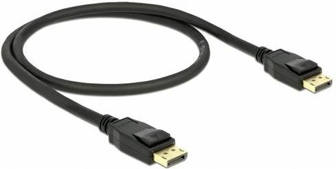Delock DisplayPort Anschlusskabel Schwarz 50 cm mit vergoldeten Steckkontakten - Bild 1