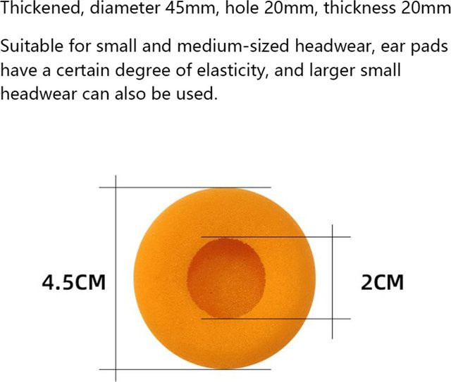 Koss Ersatz-Ohrpolster in Orange für KSC35 KSC75 KSC55 mit extra dickem weichem Schaumstoff - Bild 1