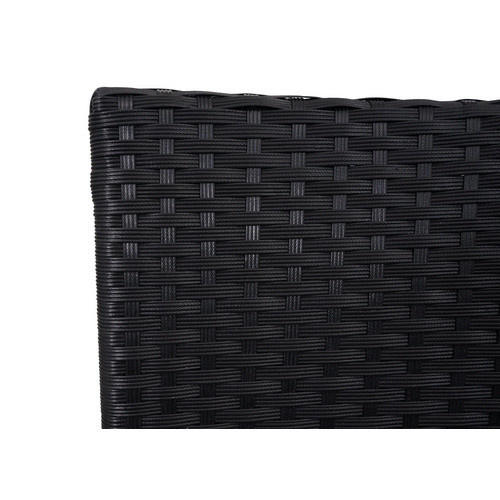 MVG Loungeset MVG-E24 2-Sitzer aus Stahl, Glas und Polyester in Schwarz, B/H/T: 132 x 84 x 55 cm - Bild 2