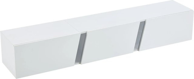 okwish TV Schrank mit LED Schranktüren in Weiß, modern Wandmontage, B/T/H: 180 x 35 x 30 cm - Bild 1