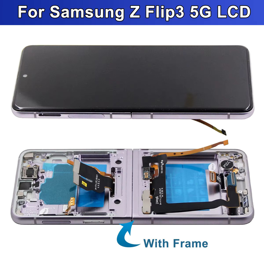 Samsung Z Flip3 5G Ersatz LCD Display Touch Screen in Schwarz für Modelle F711 F711B F711U - Bild 2