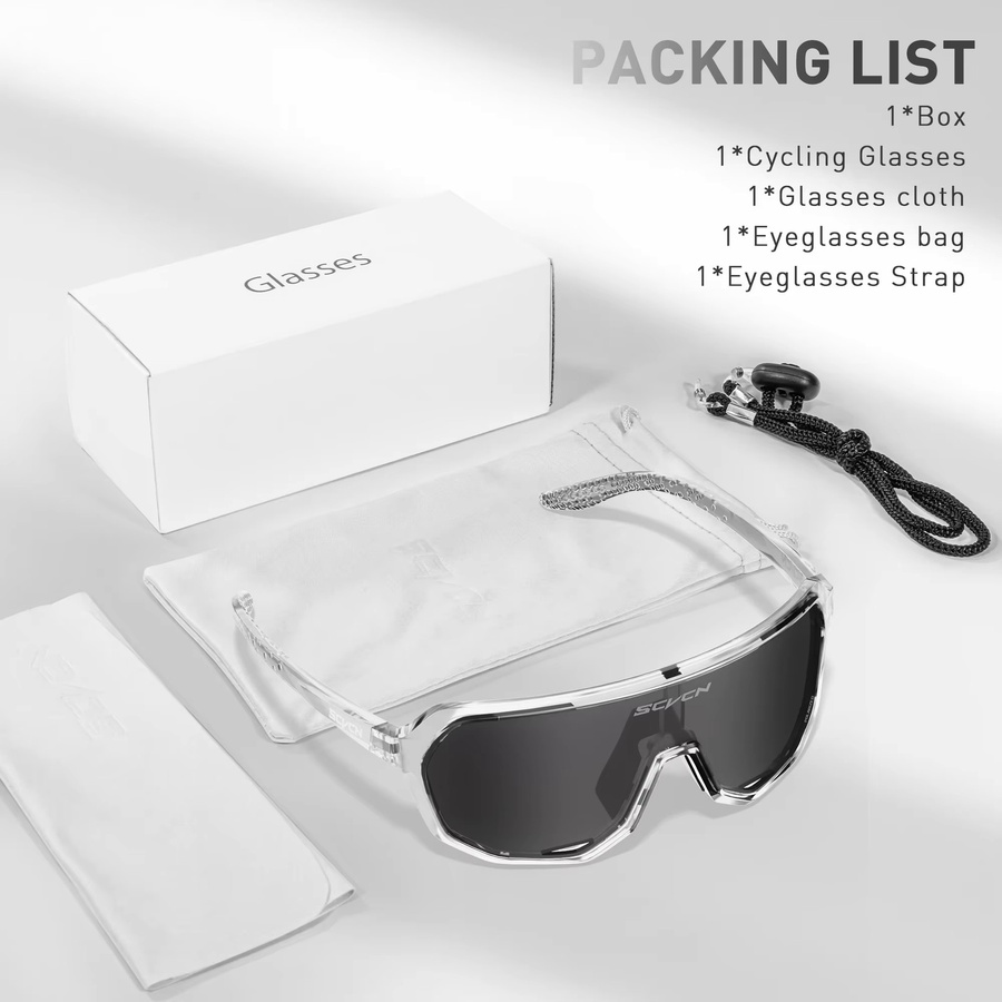 SCVCN Sonnenbrille, Unisex, Vollrand, Kunststoff - Bild 2