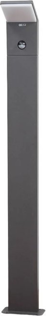 Lucande LED Außenleuchte Nevio 9619044 in Schwarz aus Aluminium mit Bewegungsmelder und IP54 Spritzwasserschutz - Bild 1