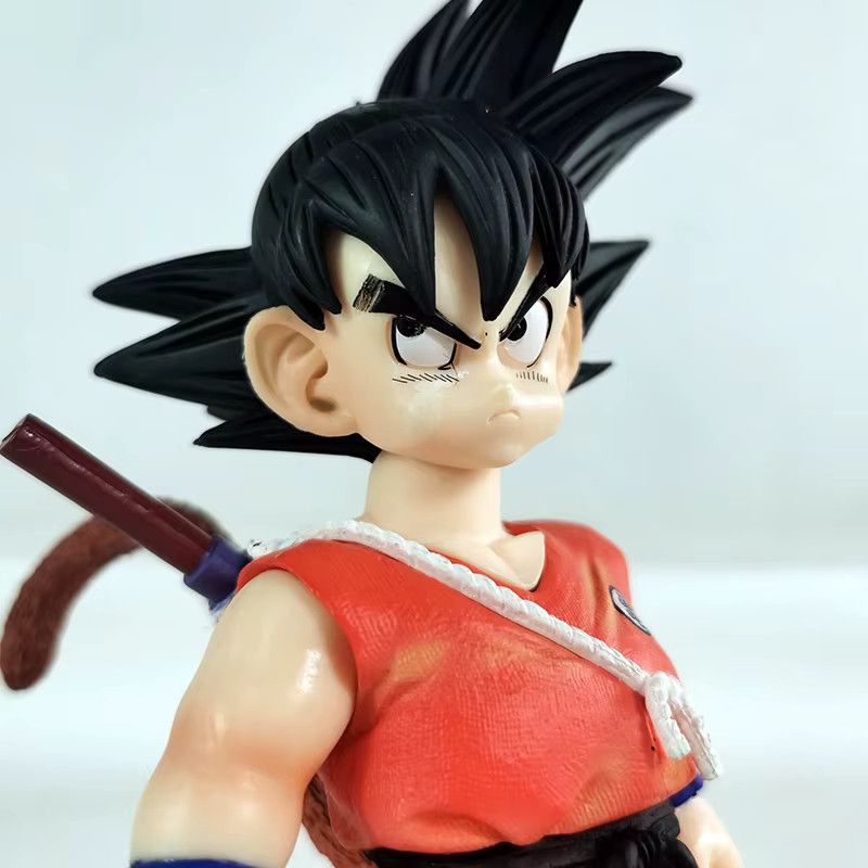Bandai Dragon Ball Z Son Goku Anime Figur als Desktop Dekoration und Sammlerstück, Multicolor, Höhe: 21 cm - Bild 3